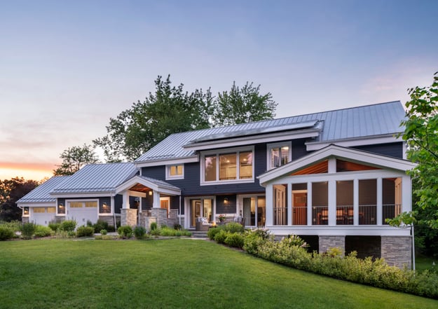 Exterior of Meadowlark Custom Near net-zero Home