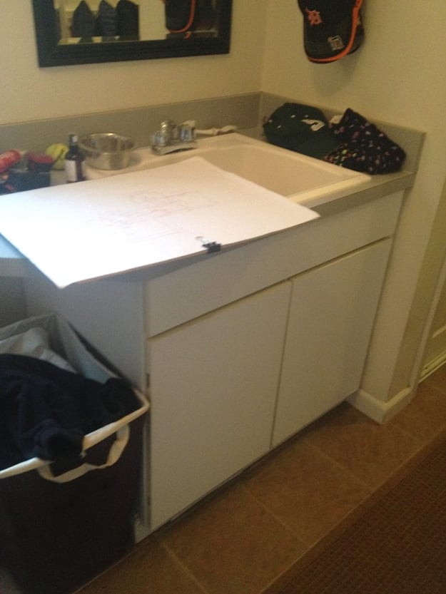 Before Photo of Laundry Room Before Remodel