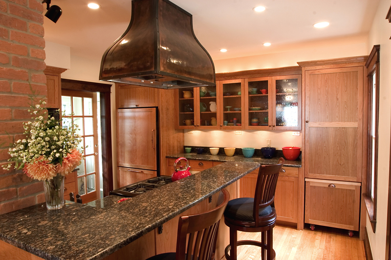 Custom copper Hood in Meadowlark Kitchen Remodel