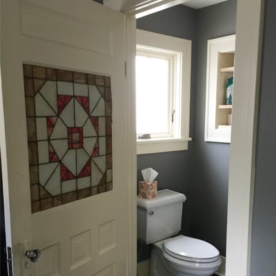 stained glass door