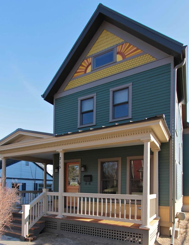 After photo of victorian home that was a gut-rehab by Meadowlark