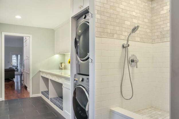 Pet Friendly Laundry Room Remodel with Dog Shower