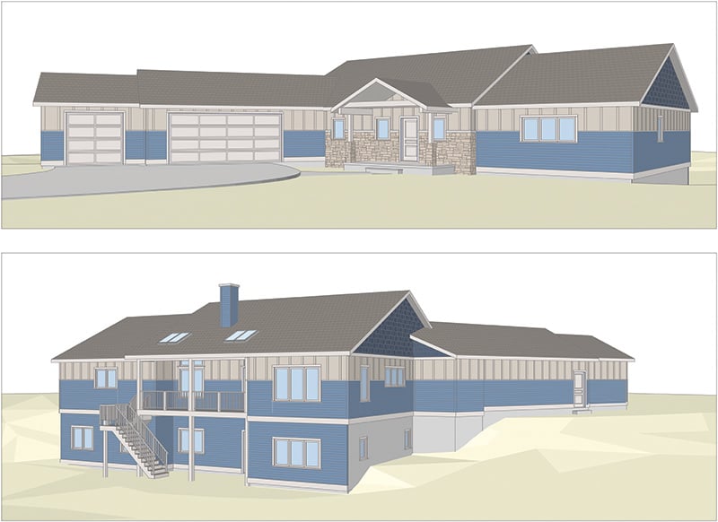 A-201 EXTERIOR VIEWS OPTION ONE