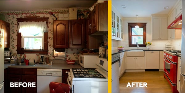 Small kitchen remodel before and after photos