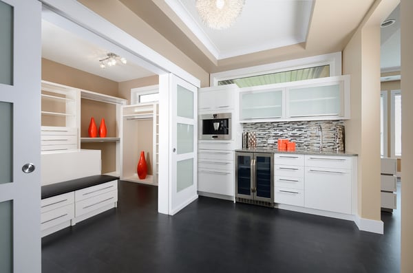 frosted glass sliding doors