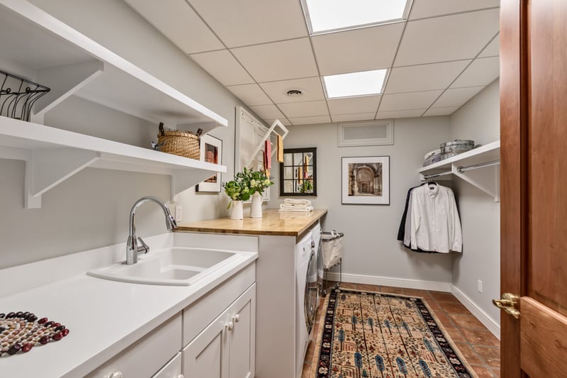 Laundry Sink Cabinet & Folding Counter