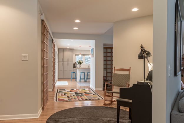 Mid Century Modern Home with Shoji Screen Doors