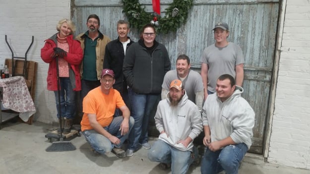 This photo shows the meadowlark team that worked on the Growing Hope Project