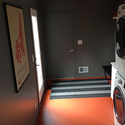 mudroom flooring with laundry