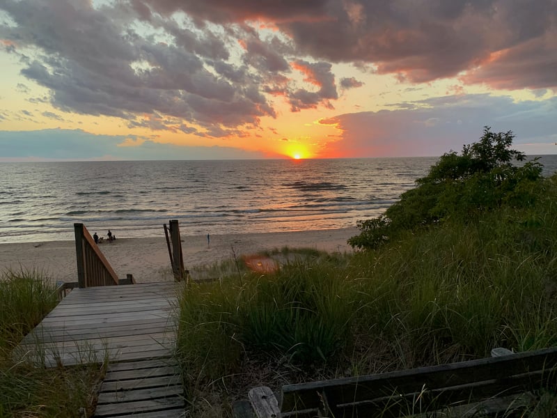 Lake Michigan Sunset Susan Photo