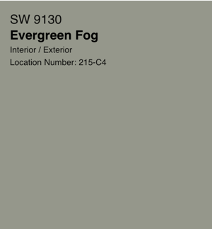 Sherwin Williams Evergreen Fog