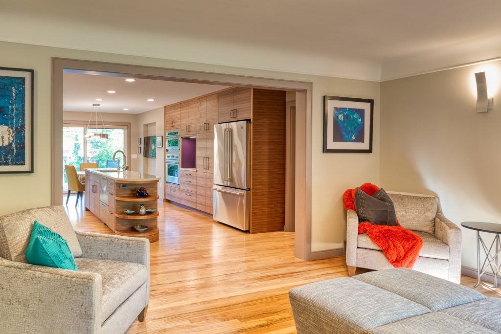 Kitchen remodel with aging in place features